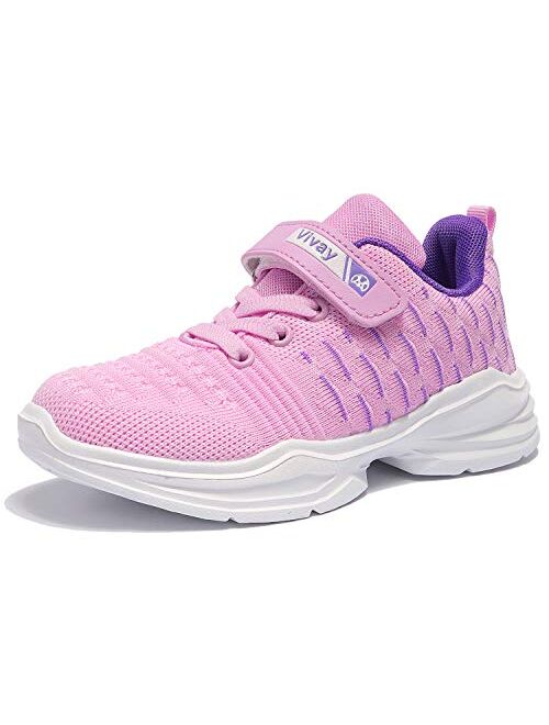 Vivay Boys Tennis Shoes Lightweight Sneakers for Girls Tennis Running Shoes for Little Kid and Big Kid