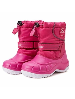 Weestep Toddler Little Kid Boys and Girls Waterprooft Warm Winter Snow Boots