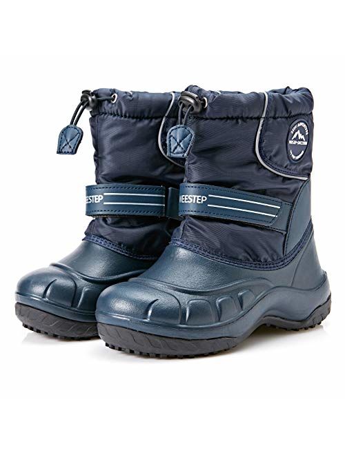 Weestep Toddler Little Kid Boys and Girls Waterprooft Warm Winter Snow Boots