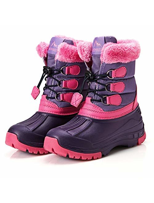 Weestep Toddler Little Kid Boys and Girls Waterprooft Warm Winter Snow Boots