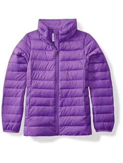 Girl's Lightweight Water-Resistant Packable Puffer Jacket