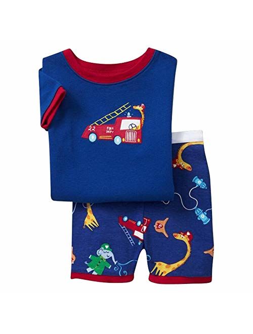 Boys Pajamas Set 100% Cotton Spiderman Kids Short Snug Fit Pjs Summer Toddler Sleepwear