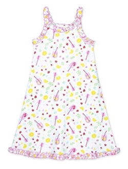 Sara's Prints Girls' Ruffle Tank Nightgown