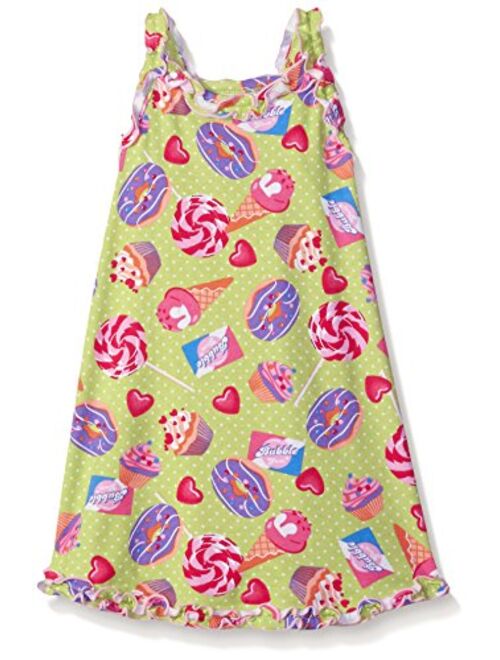 Sara's Prints Girls' Ruffle Tank Nightgown