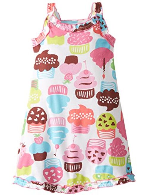 Sara's Prints Girls' Ruffle Tank Nightgown