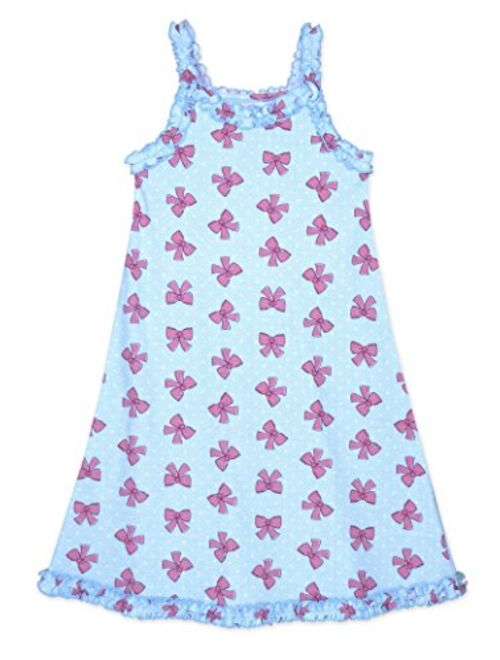 Sara's Prints Girls' Ruffle Tank Nightgown