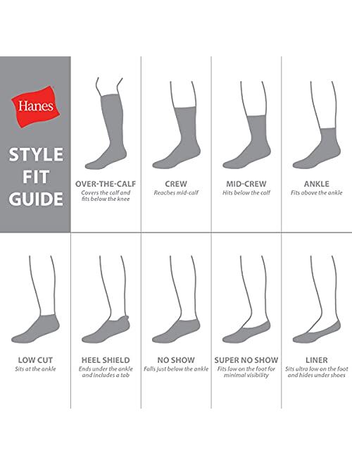 Hanes Girls' 10-Pack Low-Cut Socks