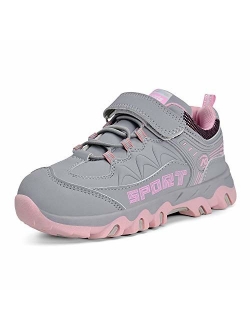 MARSVOVO Boys Girls Hiking Shoes Waterproof Kids Winter Boots Anti-Slip Outdoor Running Shoes