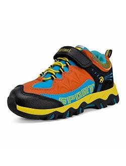 MARSVOVO Boys Girls Hiking Shoes Waterproof Kids Winter Boots Anti-Slip Outdoor Running Shoes