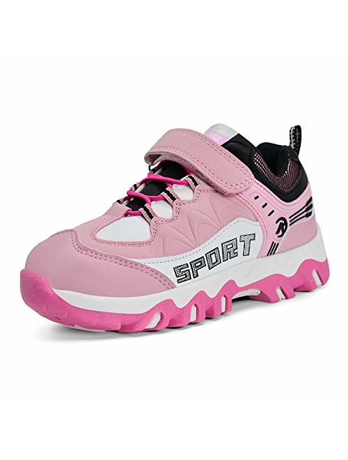 MARSVOVO Boys Girls Hiking Shoes Waterproof Kids Winter Boots Anti-Slip Outdoor Running Shoes