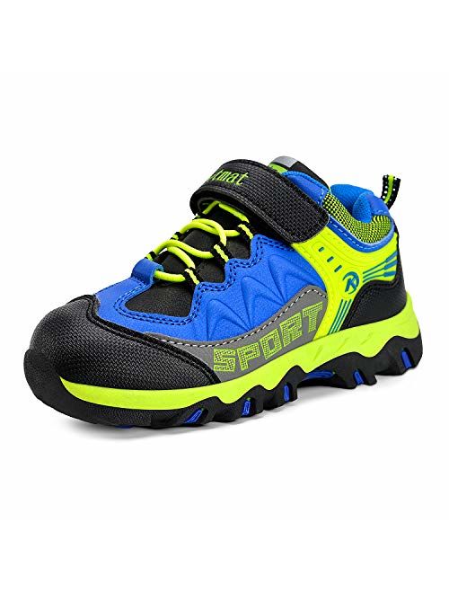 MARSVOVO Boys Girls Hiking Shoes Waterproof Kids Winter Boots Anti-Slip Outdoor Running Shoes