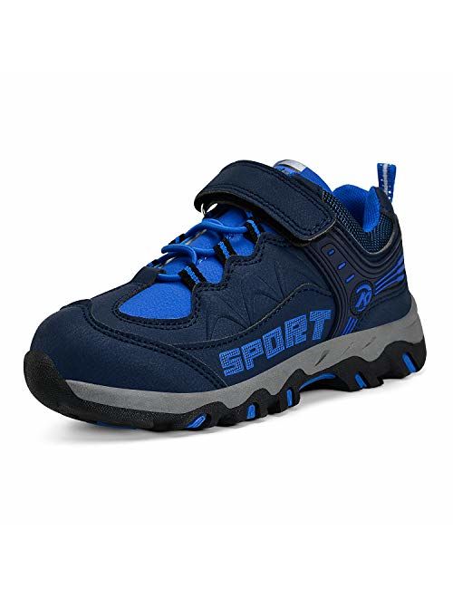 MARSVOVO Boys Girls Hiking Shoes Waterproof Kids Winter Boots Anti-Slip Outdoor Running Shoes