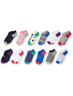 Amazon Brand - Spotted Zebra Kid's 12-Pack Low-Cut Socks