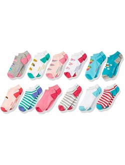 Amazon Brand - Spotted Zebra Kid's 12-Pack Low-Cut Socks