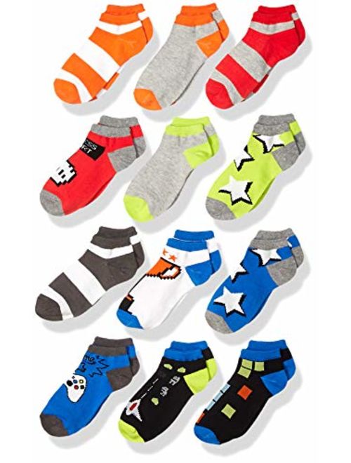 Amazon Brand - Spotted Zebra Kid's 12-Pack Low-Cut Socks