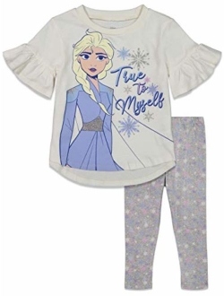 Frozen Girls Peplum Top and Leggings Set