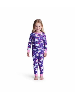 Girls' Organic Cotton Long Sleeve Printed Pajama Sets