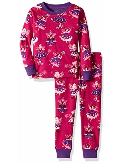 Hatley Girls' Organic Cotton Long Sleeve Printed Pajama Sets