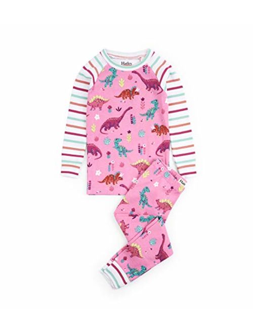 Hatley Girls' Organic Cotton Long Sleeve Printed Pajama Sets