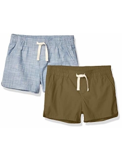 Girl's 2-Pack Pull-on Woven Shorts