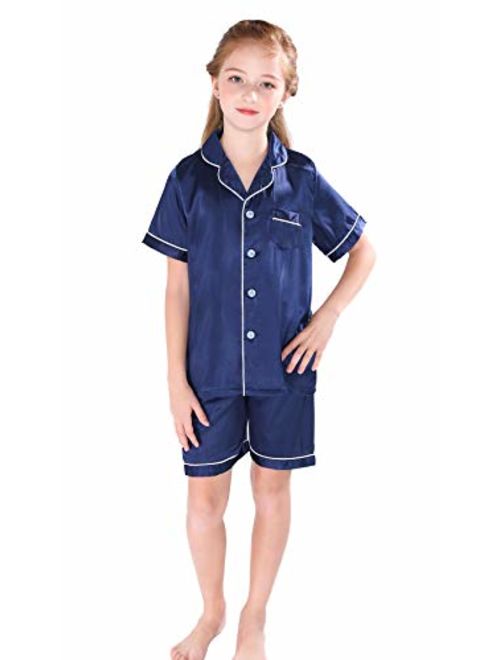 Horcute Pajamas Little Kid Sleepwears Set Pjs Clothes Short Sleeve