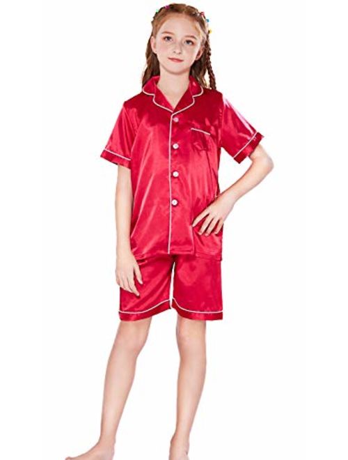 Horcute Pajamas Little Kid Sleepwears Set Pjs Clothes Short Sleeve