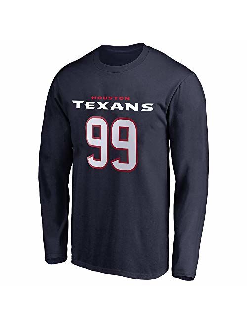 NFL Youth Team Color Mainliner Player Name and Number Long Sleeve Jersey T-Shirt