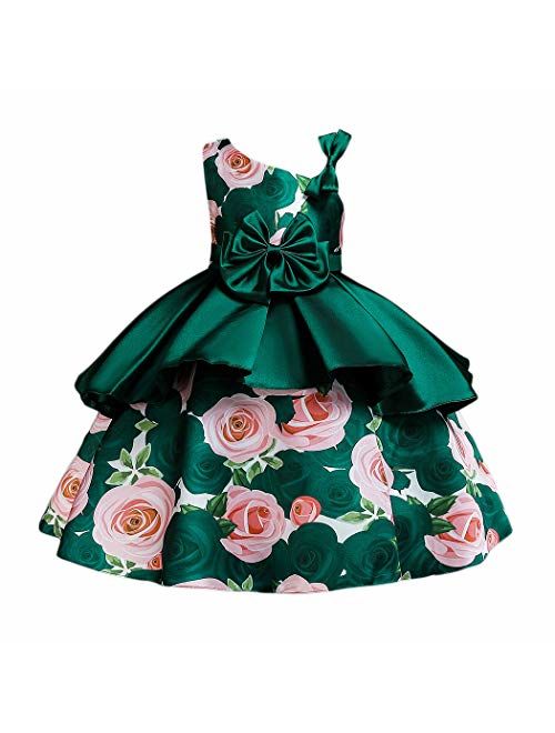 WEONEDREAM Flower Girl Pageant Dress Girls Elegant Wedding Princess Gown Party Dresses