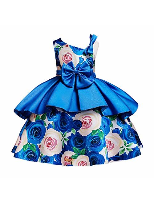 WEONEDREAM Flower Girl Pageant Dress Girls Elegant Wedding Princess Gown Party Dresses