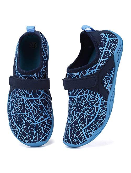 Fantiny Boys & Girls Water Shoes Lightweight Comfort Sole Easy Walking Athletic Slip on Aqua Sock(Toddler/Little Kid/Big Kid)