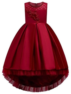 KISSOURBABY 3-14 Years Girls Party Wedding Holiday Dresses with Train