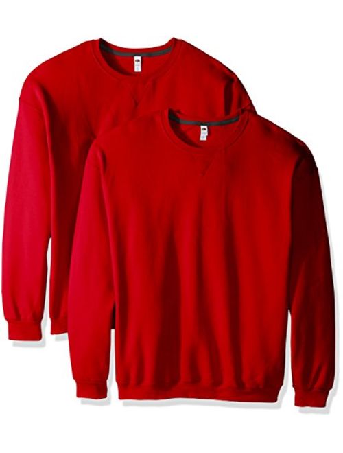 Fruit of the Loom Men's Crew Sweatshirt (2 Pack)