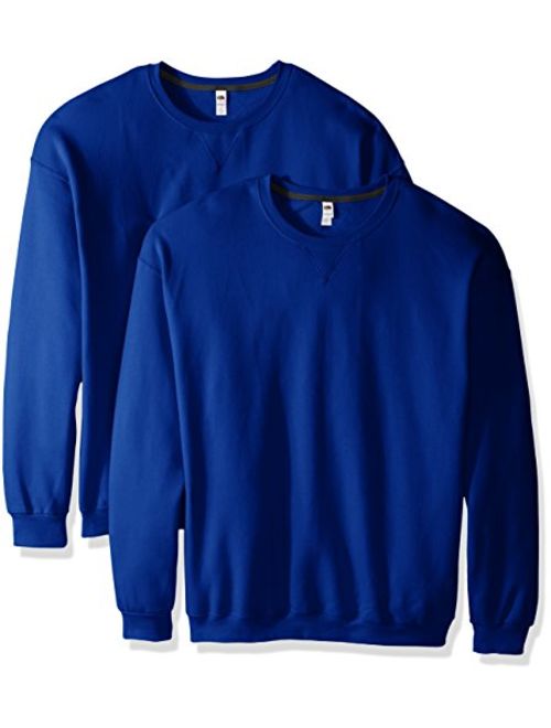 Fruit of the Loom Men's Crew Sweatshirt (2 Pack)