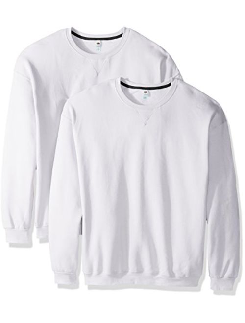 Fruit of the Loom Men's Crew Sweatshirt (2 Pack)