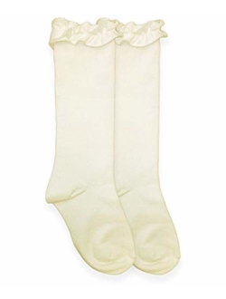 Jefferies Socks Little Girls Ruffle Knee High Socks 1 Pack