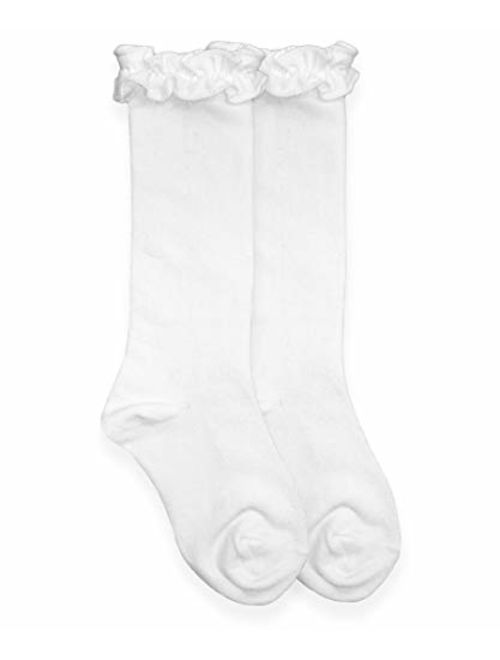 Jefferies Socks Little Girls Ruffle Knee High Socks 1 Pack