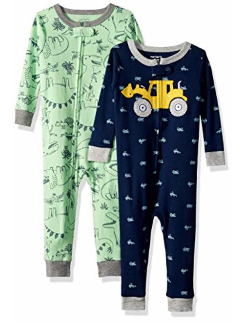 Carter's Boys' 2-Pack Cotton Footless Pajamas