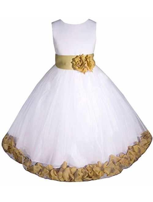 AMJ Dresses Inc Big/Little Girls Flower Girl Communion Pageant Wedding Easter Dress