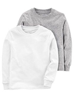 Boy`s Long Sleeve 2-Pack Cotton Undershirts