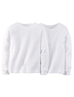 Boy`s Long Sleeve 2-Pack Cotton Undershirts