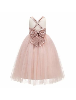 ekidsbridal Crossed Straps A-Line Flower Girl Dresses Junior Bridesmaid Dress Formal Dresses 177