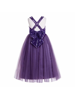 ekidsbridal Crossed Straps A-Line Flower Girl Dresses Junior Bridesmaid Dress Formal Dresses 177