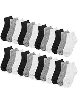 Falari 12 or 24 Pairs Girl Toddler Kids Cotton Socks