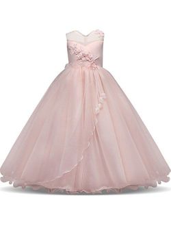 KISSOURBABY 5-16 Years Girl Wedding Party Graduation Dresses