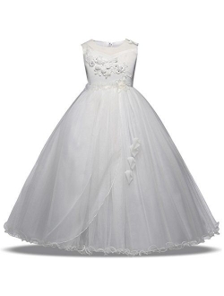 KISSOURBABY 5-16 Years Girl Wedding Party Graduation Dresses