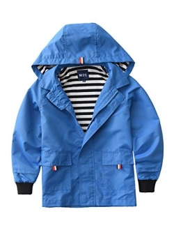 M2C Boys Girls Hooded Cotton Lined Jacket Outdoor Light Windbreaker