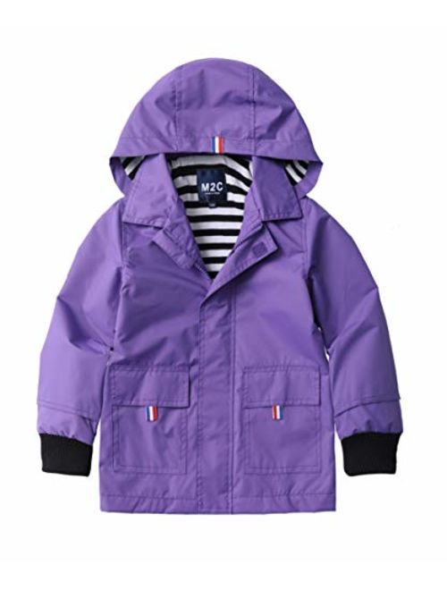 M2C Boys Girls Hooded Cotton Lined Jacket Outdoor Light Windbreaker