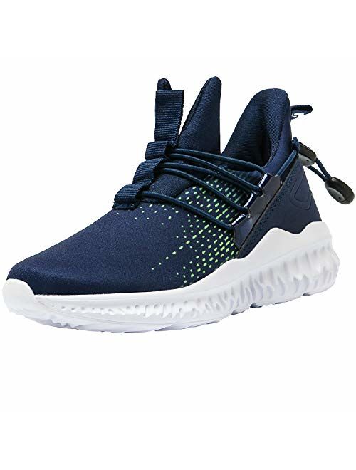 Spesoul Kids Fashion Sneakers Outdoor Lightweight Breathable Athletic Running Walking Shoes for Girls Boys