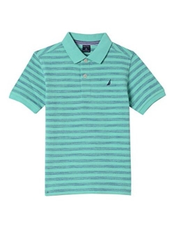 Boys' Short Sleeve Striped Deck Polo Shirt