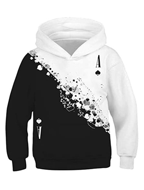 HaniLav Unisex Boy Girl 3D Print Graphic Sweatshirts Pullover Kids Hoodies 6-16Y